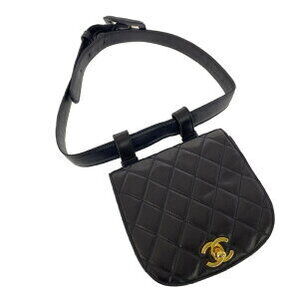 Chanel Waist Pouch Belt Bag Black